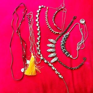 Necklaces Bundle, $40, Nordstrom, Anthropologie, Francesca. Boho necklaces.